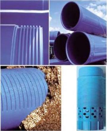 Tuburi si filtre (cu slit sau bobinate) pentru puturi apa de la Gwe-budafilter