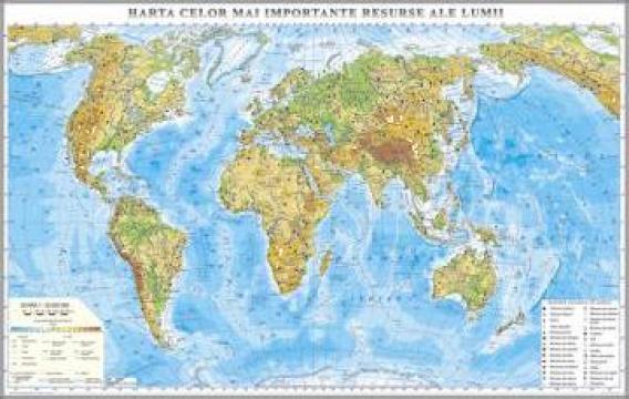 Harta celor mai importante resurse ale lumii