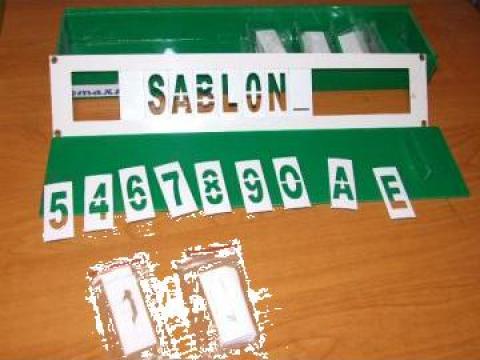 Sablon alfabet inscriptionari de la Sc Maxrom Srl