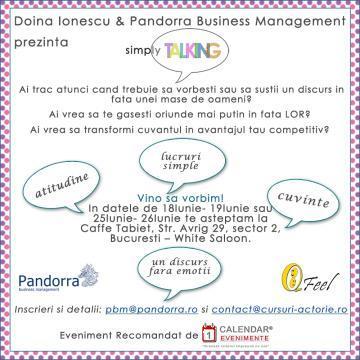 Cursuri Simply Talking de la Pandorra Business Management Srl