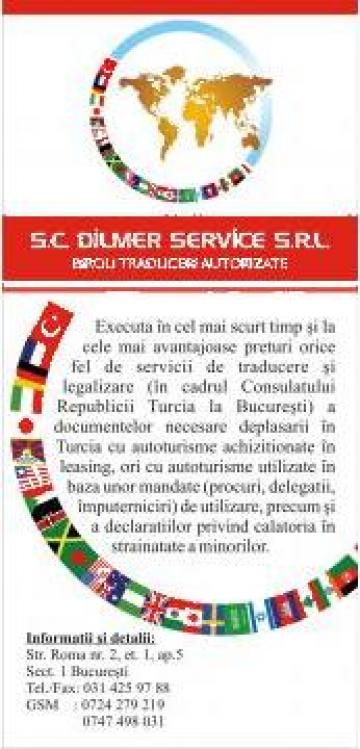 Procuri auto Turcia de la Dilmer Service Srl
