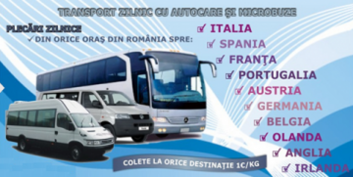 Transport persoane Timisoara Portugalia de la Transport International Srl