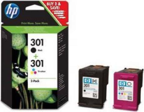 Cartus imprimanta Hp 301 pachet negru+color de la New Online Depot Srl
