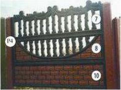 Gard prefabricat din beton armat nr. 7, 8, 10 de la Amonra Sun Srl