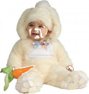 Costum de iepuras pentru bebe 0-2 ani