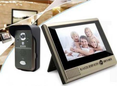 Video interfon wireless Kivos KDB700 cu senzor de prezenta de la Lili Com International Srl