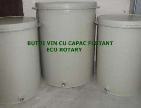 Butoaie vin PP. cu capac flotant 100 litri de la Eco Rotary Srl