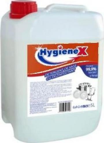 Detergent vase cu dezinfectant Hygienex 5litri de la Luca Trading Junior Srl