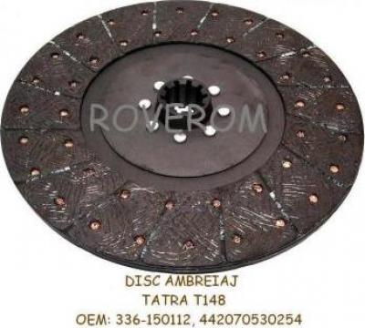 Disc ambreiaj Tatra T148 (butuc scurt), D=350mm,Z=10caneluri de la Roverom Srl