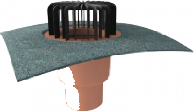 Receptor pentru acoperis cu flansa bituminoasa / PVC de la Topwet Sro