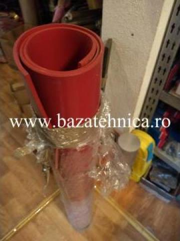 Covor din cauciuc siliconic rosu 5x1000x2000 mm de la Baza Tehnica Alfa Srl