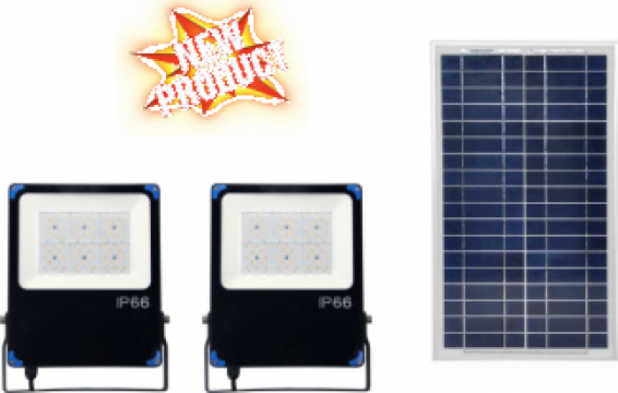 Kit solar cu 2 x corpuri LED de la Samro Technologies Srl