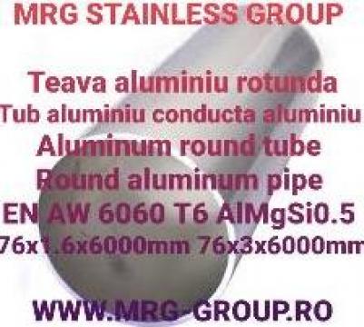 Teava aluminiu rotunda 76mm de la MRG Stainless Group Srl