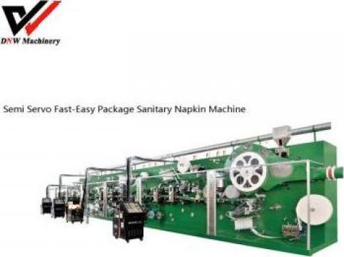 Linie de productie a servetelelor sanitare de la Dnw Diaper Production Line Manufacturer Co Ltd