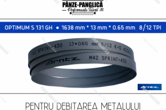 Panza 1638x13x8/12 panglica metal fierastrau Optimum S131GH de la Panze Panglica Srl