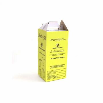 Cutii carton pentru deseuri infectioase 7.5 l, cu sac galben de la Distrimed Lab SRL
