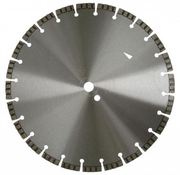 Disc diamantat Expert pentru beton armat - Turbo Laser 400mm