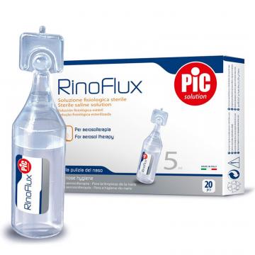 Ser fiziologic RinoFlux steril NaCl 0,9% 20 fiole x 5ml