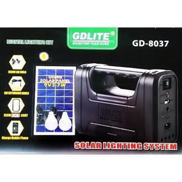 Sistem de iluminat digital cu panou solar GDLite GD-8037