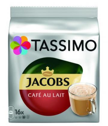 Cafea Tassimo Jacobs Cafe Au Lait, capsule 16 buc, 184 g
