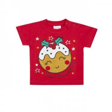 Tricou Craciun pentru bebelusi Cute Pudding de la Krbaby.ro - Cadouri Bebelusi