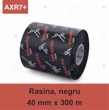Ribon Armor Inkanto AXR7+, rasina (resin), negru, 40mmx300m de la Label Print Srl