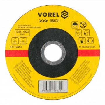 Disc pentru debitat metal 125x1.0x22mm, Vorel 08631