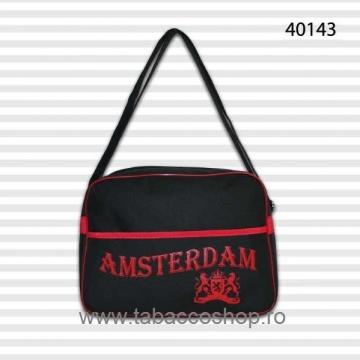 Geanta de umar Amsterdam Black and Red
