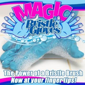 Set de manusi pentru menaj Magic Bristle Gloves de la Www.oferteshop.ro - Cadouri Online