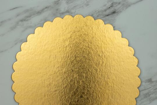 Disc tort gros ondulat auriu/argintiu - 30 cm/2 mm