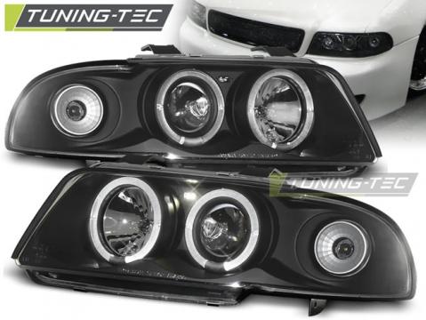 Faruri compatibile cu Audi A4 11.94-12.98 Angel Eyes negru de la Kit Xenon Tuning Srl