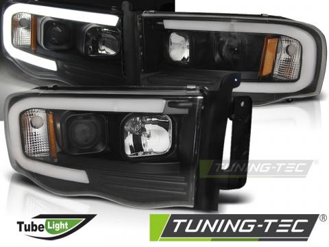 Faruri compatibile cu Dodge RAM 02-06 Tube Light negru de la Kit Xenon Tuning Srl