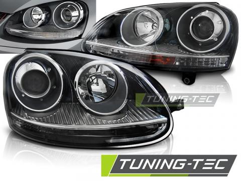 Faruri compatibile cu VW Golf 5 10.03-09 GTI negru de la Kit Xenon Tuning Srl