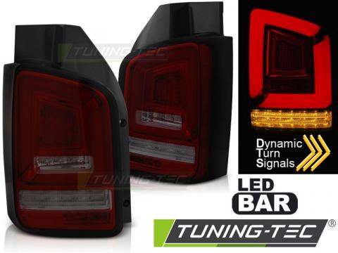 Stopuri LED compatibile cu VW T5 10-15 rosu fumuriu full LED