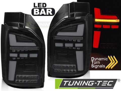 Stopuri LED Bar Tail Lights Negru Fumuriu SEQ VW T6 de la Kit Xenon Tuning Srl