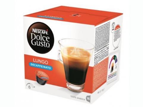 Cafea Nescafe Lungo decofeinizata capsule Dolce Gusto 16 buc