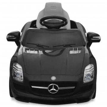 Jucarie masinuta electrica Mercedes Benz SLS AMG, negru, 6 V de la VidaXL