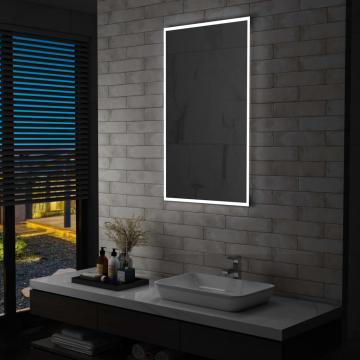 Oglinda cu LED de perete de baie, 60 x 100 cm de la VidaXL
