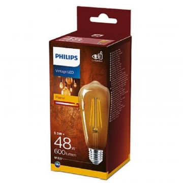Bec LED Philips 5.5W (48W) ST64 E27 825 Gold de la Etoc Online