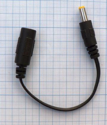 Cablu DC adaptor 1.7x4.75x10 - 2.1x5.5x10 mama, 7cm de la SC Traiect SRL