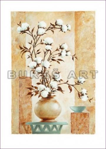 Tablou Floare de bumbac inramat de la Arbex Art Decor