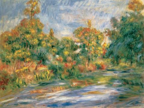 Poster Renoir Peisaj cu rau de la Arbex Art Decor