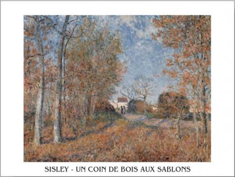 Tablou Sisley Un colt de padure la Sablons inramat de la Arbex Art Decor