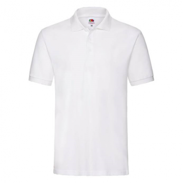 Tricou polo Fruit of the Loom bumbac alb - S
