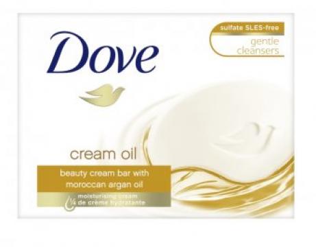 Sapun solid Dove Cream Oil 100g de la Supermarket Pentru Tine Srl