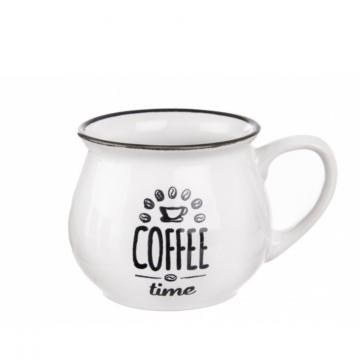 Cana ceramica pentru cafea 0,32 litri - alb de la Plasma Trade Srl (happymax.ro)
