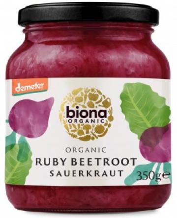 Varza murata cu sfecla rosie bio 350g Biona de la Supermarket Pentru Tine Srl