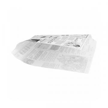 Coltar din hartie, design ziar, 17x17cm (1000buc) de la Practic Online Packaging Srl