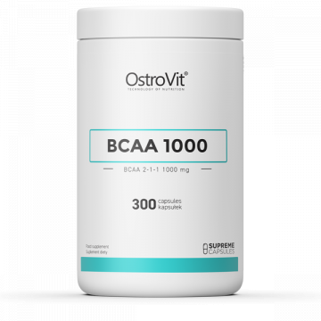 Supliment OstroVit Supreme Capsules BCAA 1000 mg 300 caps de la Krill Oil Impex Srl
