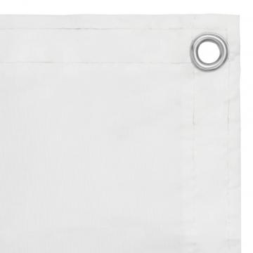 Paravan de balcon, alb, 120 x 600 cm, tesatura oxford de la VidaXL